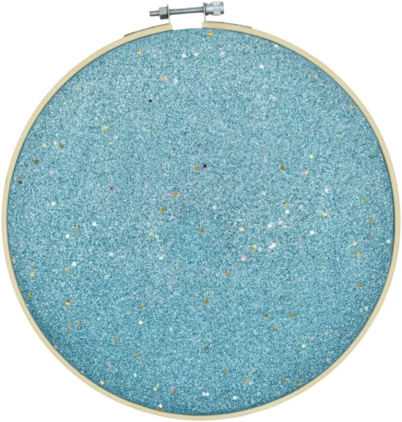 لوحة عرض بروشات من قماش الكانفس اللامع باللون الأزرق السماوي، معلق حائط منظّم للمجوهرات وحامل دبابيس - Image 2