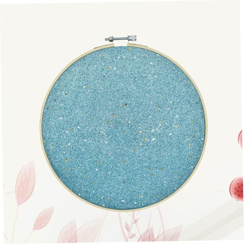 لوحة عرض بروشات من قماش الكانفس اللامع باللون الأزرق السماوي، معلق حائط منظّم للمجوهرات وحامل دبابيس - Image 3