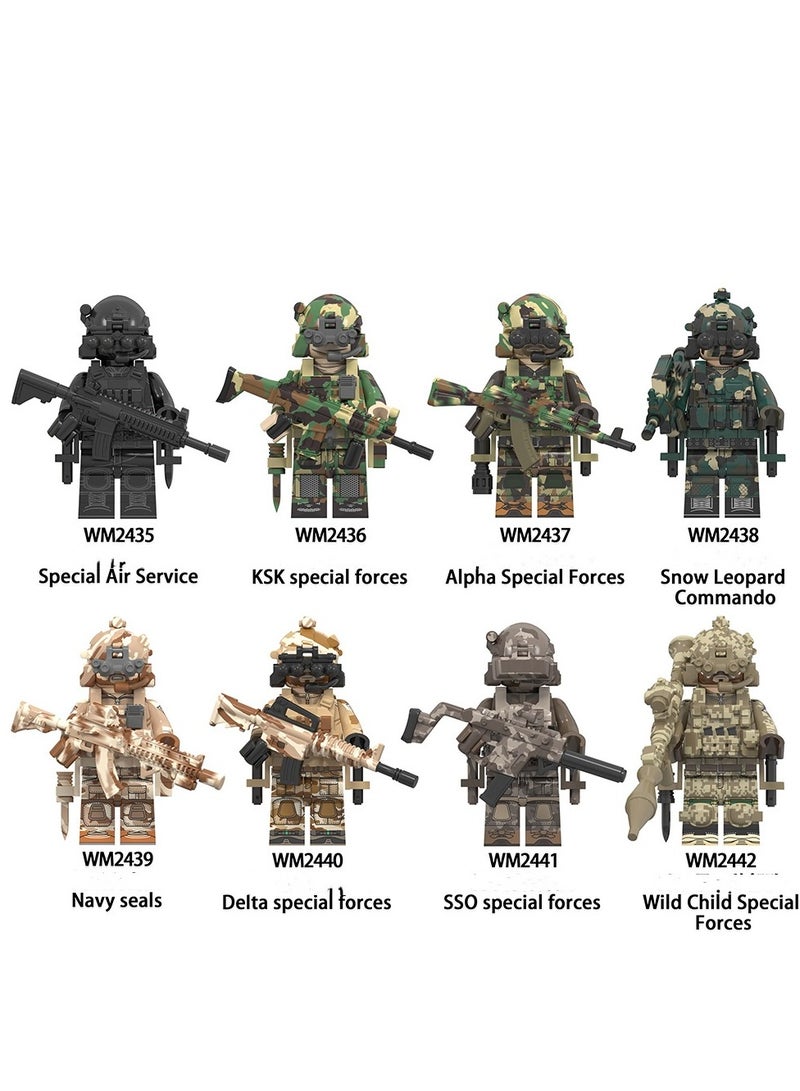 KUYING Military Series Special Forces Assembled Figurine Building Block Toys 8Pieces  - Image 1