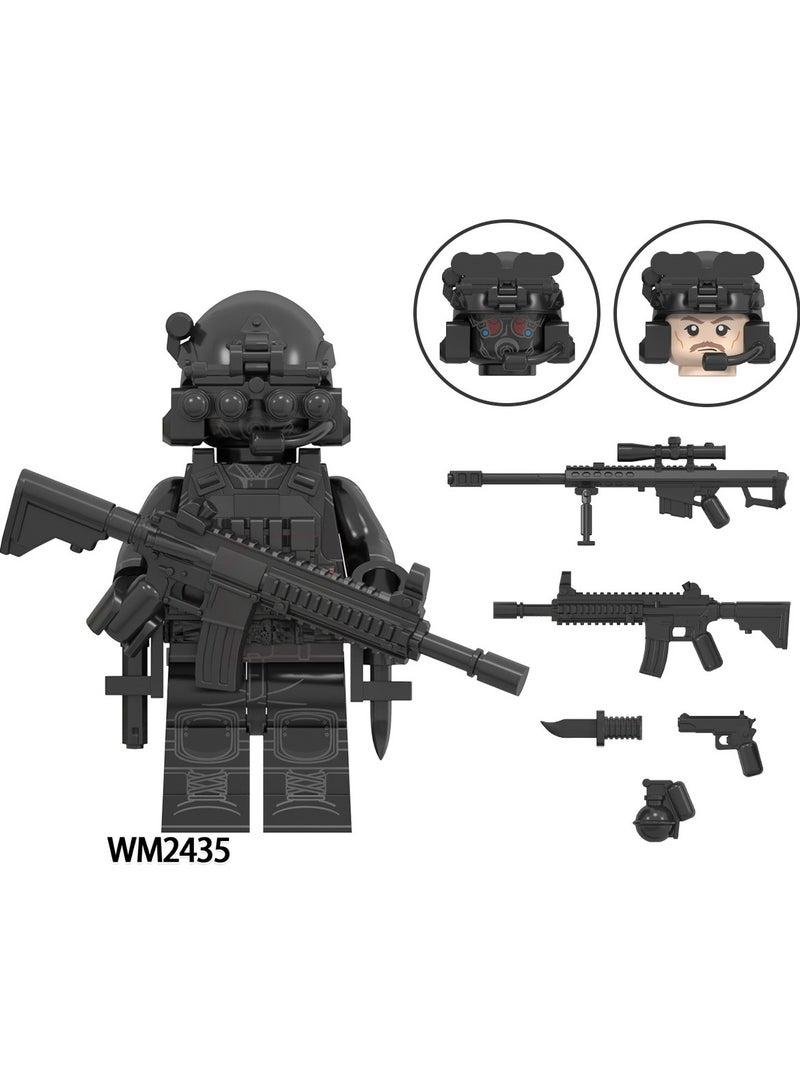 KUYING Military Series Special Forces Assembled Figurine Building Block Toys 8Pieces  - Image 2