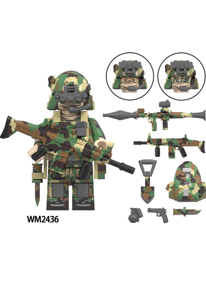 KUYING Military Series Special Forces Assembled Figurine Building Block Toys 8Pieces  - Image 3