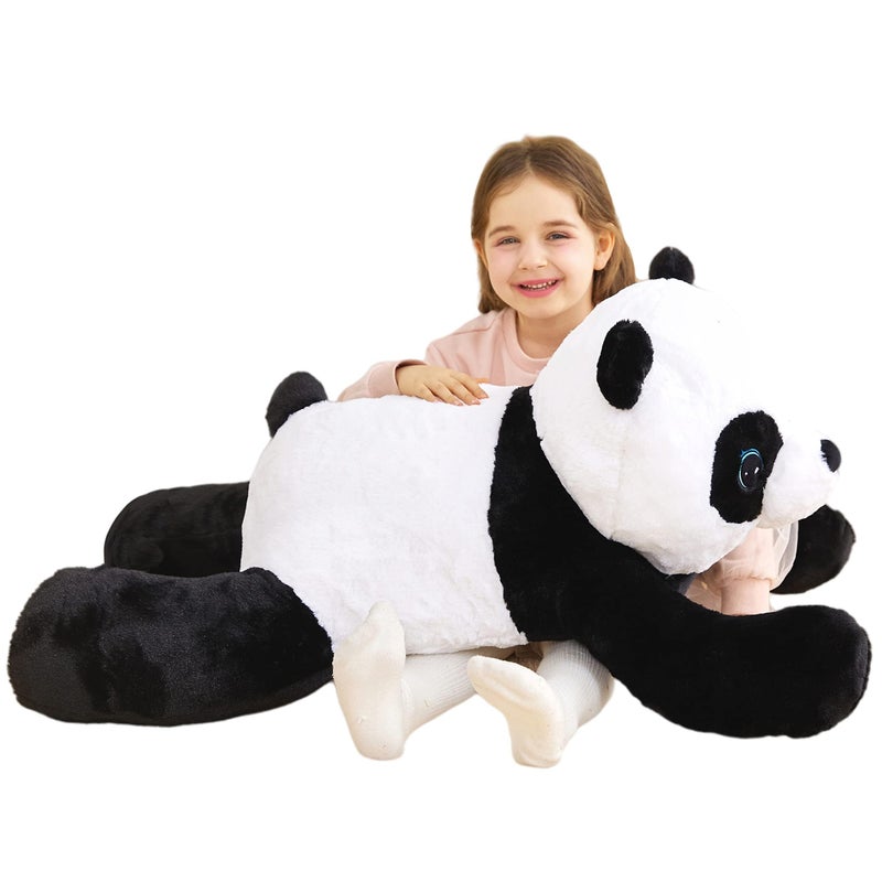 IKASA Giant Panda Stuffed Animal Plush Toy,30" Large Cute Jumbo Soft Toys,Huge Big Size Plushy Fluffy Fat Oversized Plushie,Gifts for Kids Girls - Image 1