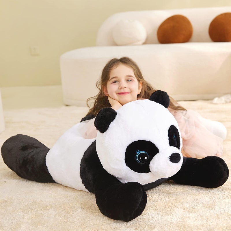 IKASA Giant Panda Stuffed Animal Plush Toy,30" Large Cute Jumbo Soft Toys,Huge Big Size Plushy Fluffy Fat Oversized Plushie,Gifts for Kids Girls - Image 5