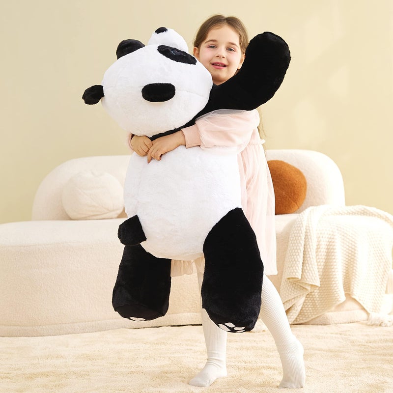 IKASA Giant Panda Stuffed Animal Plush Toy,30" Large Cute Jumbo Soft Toys,Huge Big Size Plushy Fluffy Fat Oversized Plushie,Gifts for Kids Girls - Image 4