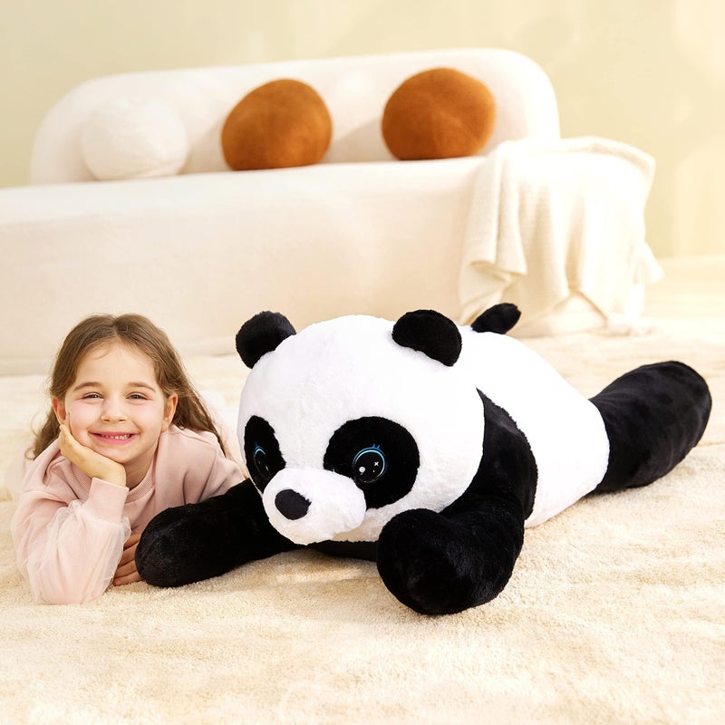 IKASA Giant Panda Stuffed Animal Plush Toy,30" Large Cute Jumbo Soft Toys,Huge Big Size Plushy Fluffy Fat Oversized Plushie,Gifts for Kids Girls - Image 2