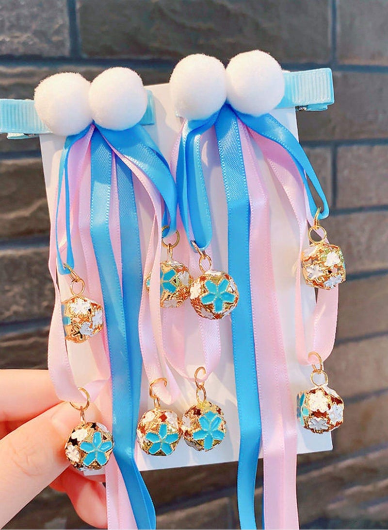 دايتويز مشابك شعر صينية للأطفال، شرائط شرابات معلقة دبابيس شعر لحفلات رأس السنة الجديدة، مستلزمات التصوير الفوتوغرافي، زوج واحد - Image 4