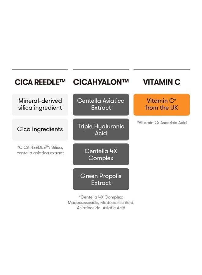 VT Cosmetics Vita-Light Reedle Shot 100, Serum with Vitamin C Capsules, Vitamin E, Hydrating Care, Korean Skincare for Sensitive Skin 1.69Fl Oz(50ml) - Image 5