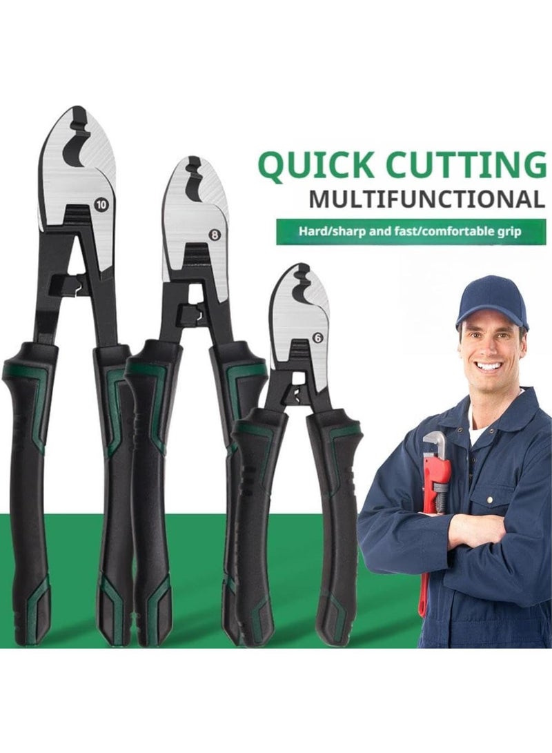 GGOOT Wire Cutter, High Leverage Wire Cable Cutter Pliers Tool, Multifunctional Diagonal Pliers Hardware Wire Cutter, Professional Wire Cutter Wire Stripper for Aluminum, Copper, Wire - Image 2