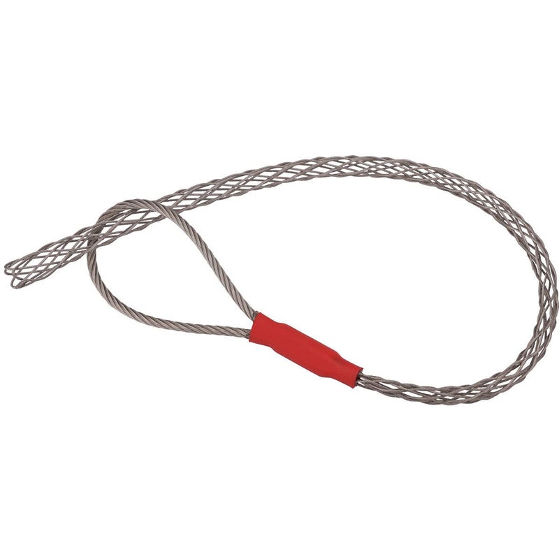 VGongTech Cable Pulling Grip Sock Kit Galvanizing Steel Antislip Pipe Cable Wire Pulling Grips Lassos Set Flexible Eye Mesh Rope Red - Image 1