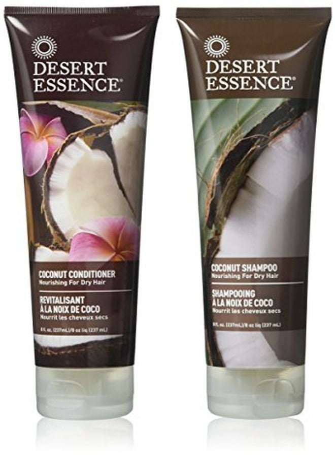 DESERT ESSENCE - Coconut Shampoo & Conditioner Bundle - 8 Fl Ounce - Nourishing For Dry Hair - Delightful Scent - Refreshes Skin - Coconut Oil - Image 1