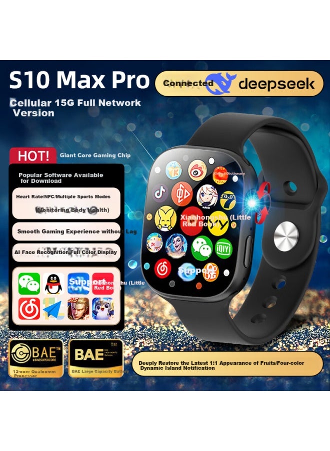 Palmhang Huaqiangbei S10 Ultra 5th Generation Top Configuration, Cellular Version, Sim Card Slot, 5g All-network Smart Watch, Iwatch, High-definition Dynamic Island, Sports, Suitable For Primary School Students, Middle School Students, Adults And General Use - Image 1