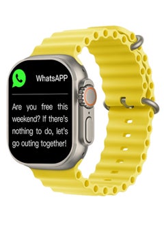 T900 Ultra Wireless Charging New Features Super Fast Latest Smart Watch Yellow