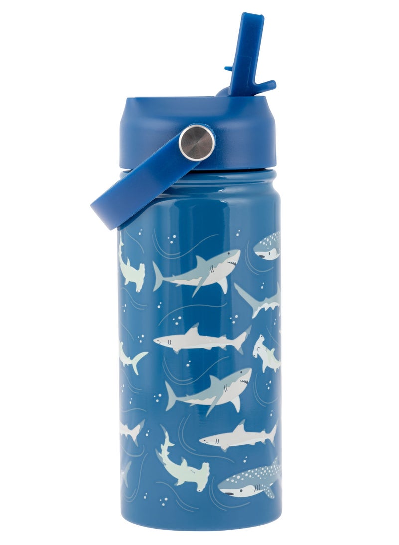 Stephen Joseph زجاجة أطفال معزولة من الفولاذ المقاوم للصدأ مع مقبض - قرش - Image 1