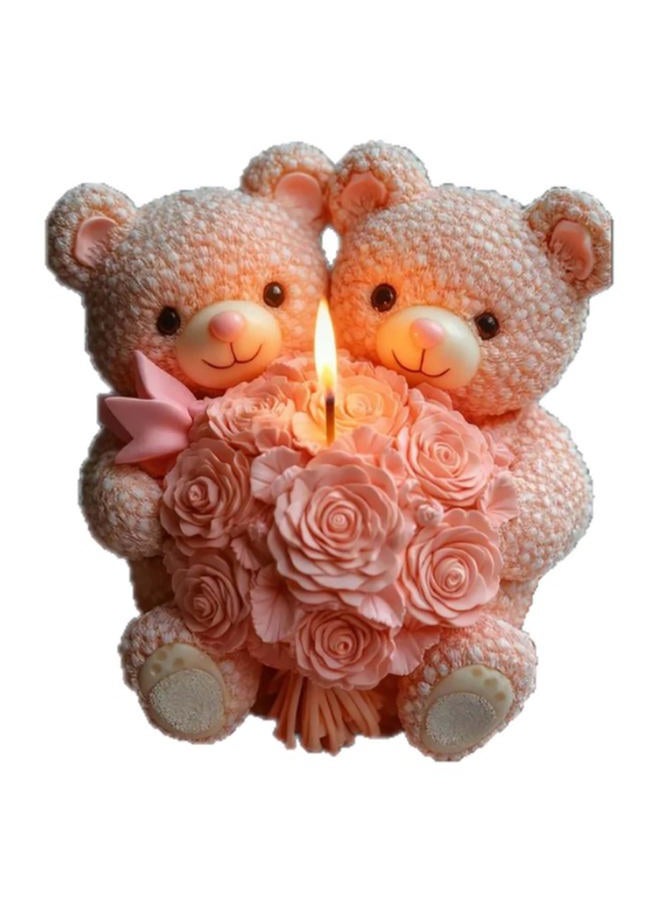 EVERELAM Large Flower Bear Cylinder Molds Silicone Wave Spiral Candle Mold - Silicone Resin Casting Molds for Candle & Resin & Soap Craft Supplies - Image 1