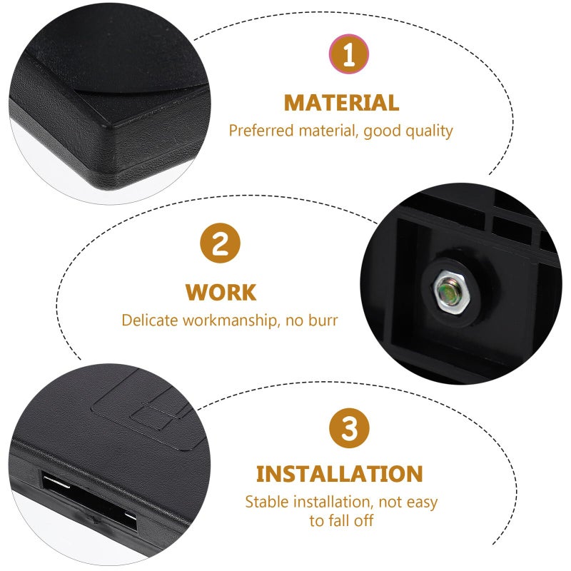 Black Folding Car Cup Holder Portable Water Bottle Stand Travel Vehicle Interior Accessories - Image 4