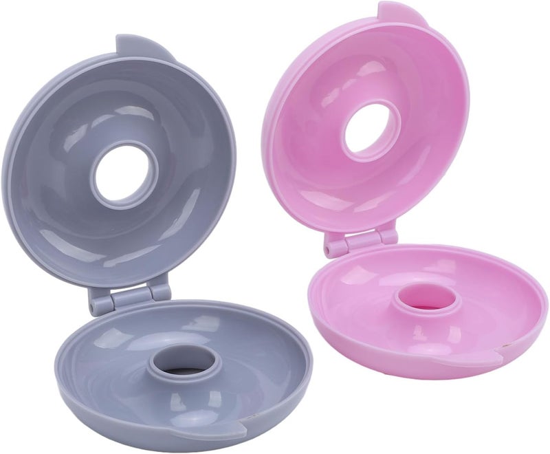 Eujgoov Versatile ABS Donut Baking Pan for Bagel Bread, Easy Demolding Baking Tray for Home Bakers, 2PCS, Nonstick - Image 2