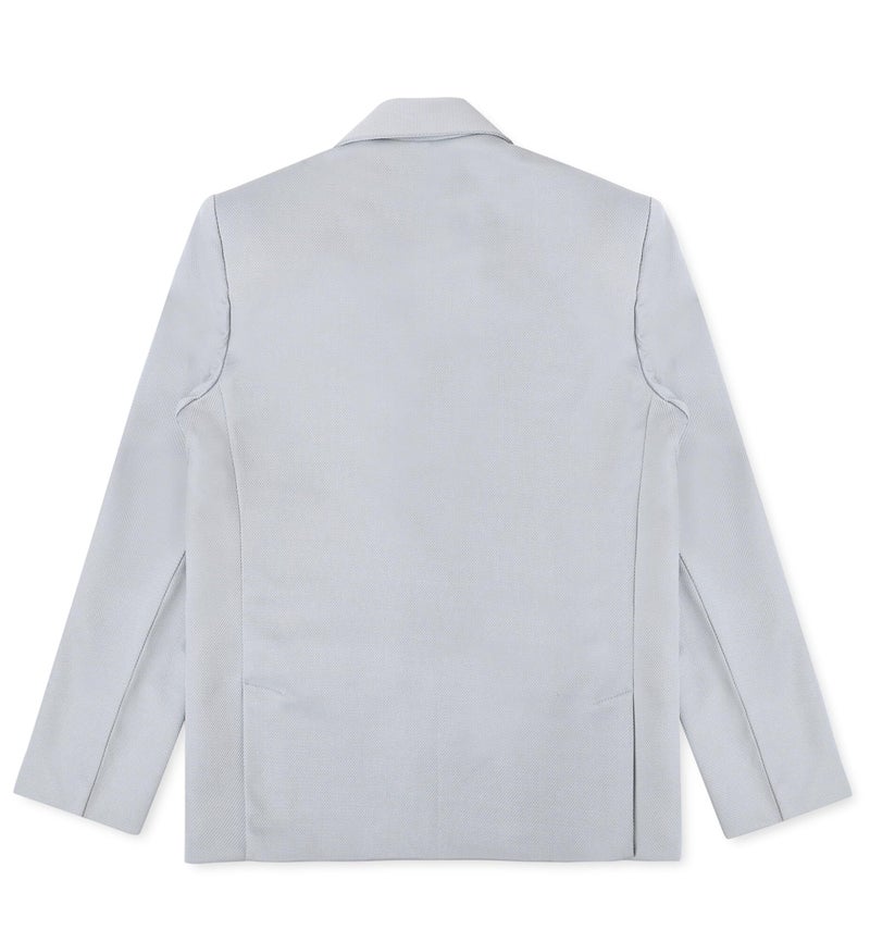 CAVIO Boys Grey Regular Fit Solid Cotton Single Breasted Blazer and T-Shirt - Image 5