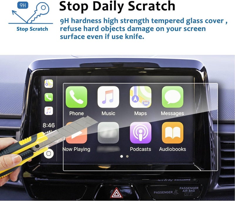 LFOTPP 2019 Hyundai Veloster 8-Inch Car Navigation Screen Protector - Image 2