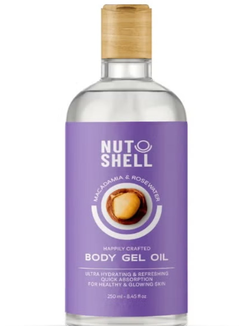 Nutshell Macadamia & Rose Water Body Gel Oil-250 Ml