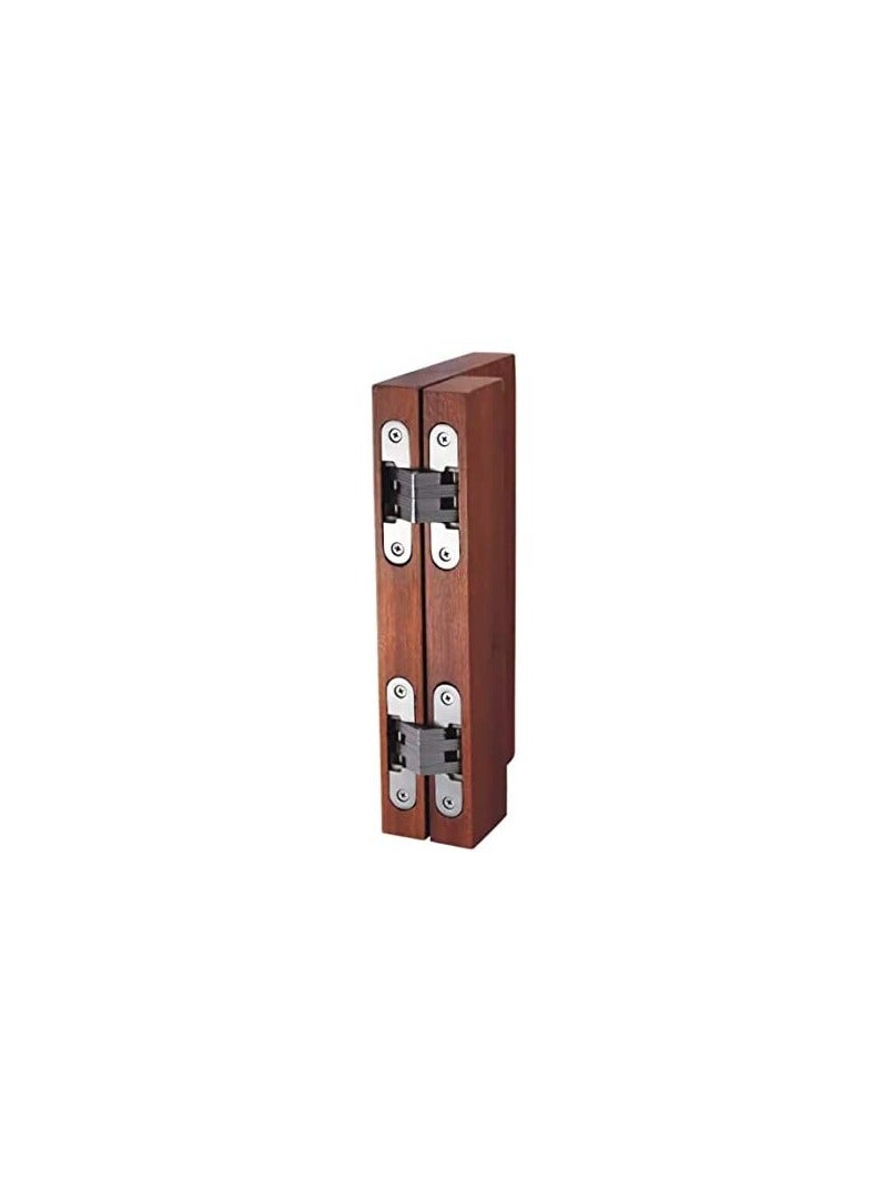 ROBUSTLINE Concealed invisible door hinges (cross hinges) zinc alloy Matt silver finish 45MM - Image 3
