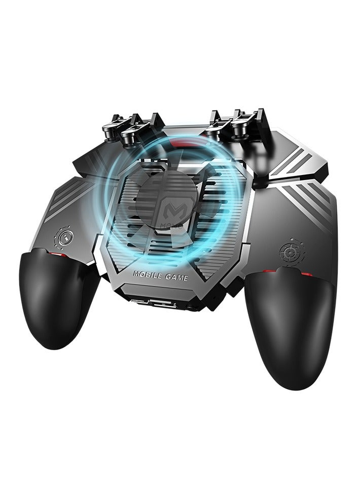ميمو Memo Ak77 لعبة Trigger Phone Cooler Fan Game Controller Pubg Controller مع مروحة Pubg Mobile Trigger Shooter عصا التحكم (4000mah) - Image 1