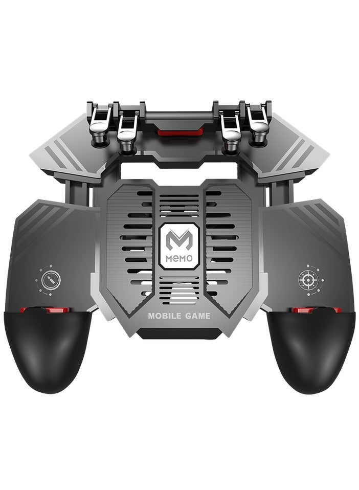 ميمو Memo Ak77 لعبة Trigger Phone Cooler Fan Game Controller Pubg Controller مع مروحة Pubg Mobile Trigger Shooter عصا التحكم (4000mah) - Image 2