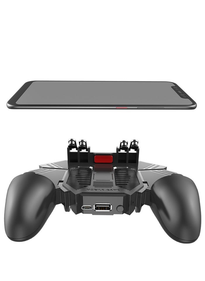 ميمو Memo Ak77 لعبة Trigger Phone Cooler Fan Game Controller Pubg Controller مع مروحة Pubg Mobile Trigger Shooter عصا التحكم (4000mah) - Image 4