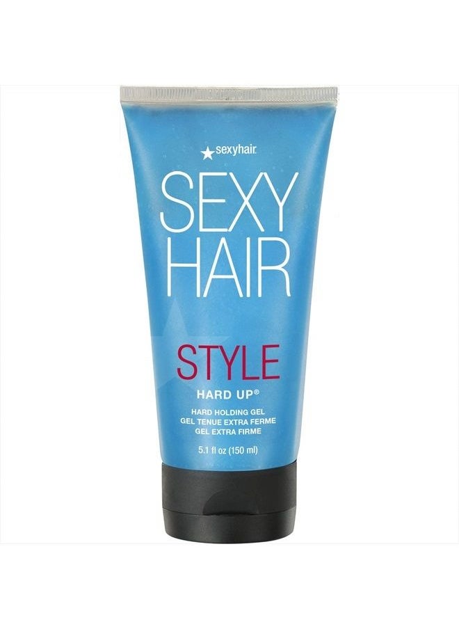 Sexy Hair - Style Hard Up Hard Holding Gel, Extreme Hold | Non-Flaking Formula | All Hair Types, 5.1 Fl Oz - Image 1