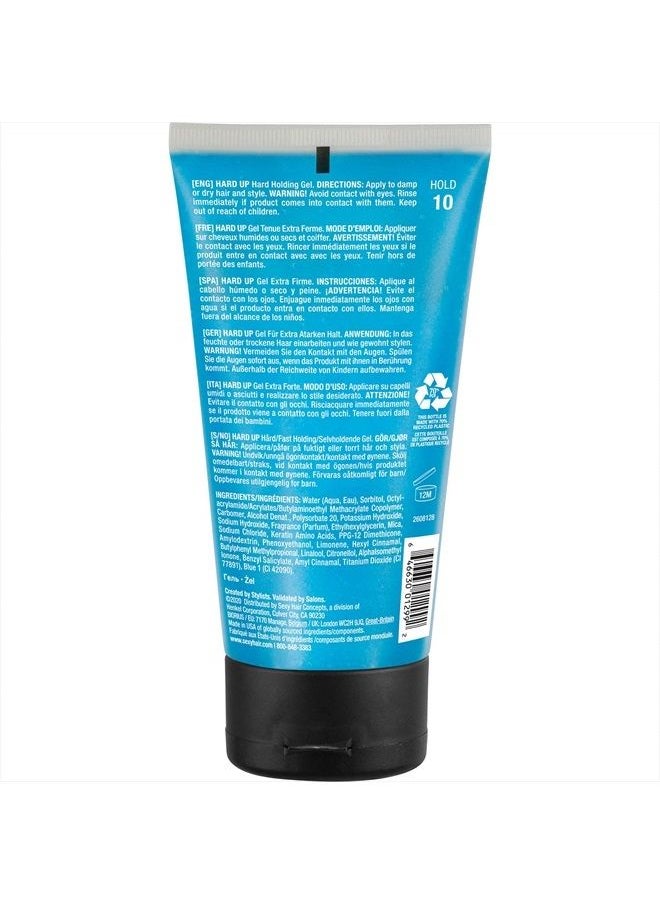 Sexy Hair - Style Hard Up Hard Holding Gel, Extreme Hold | Non-Flaking Formula | All Hair Types, 5.1 Fl Oz - Image 1