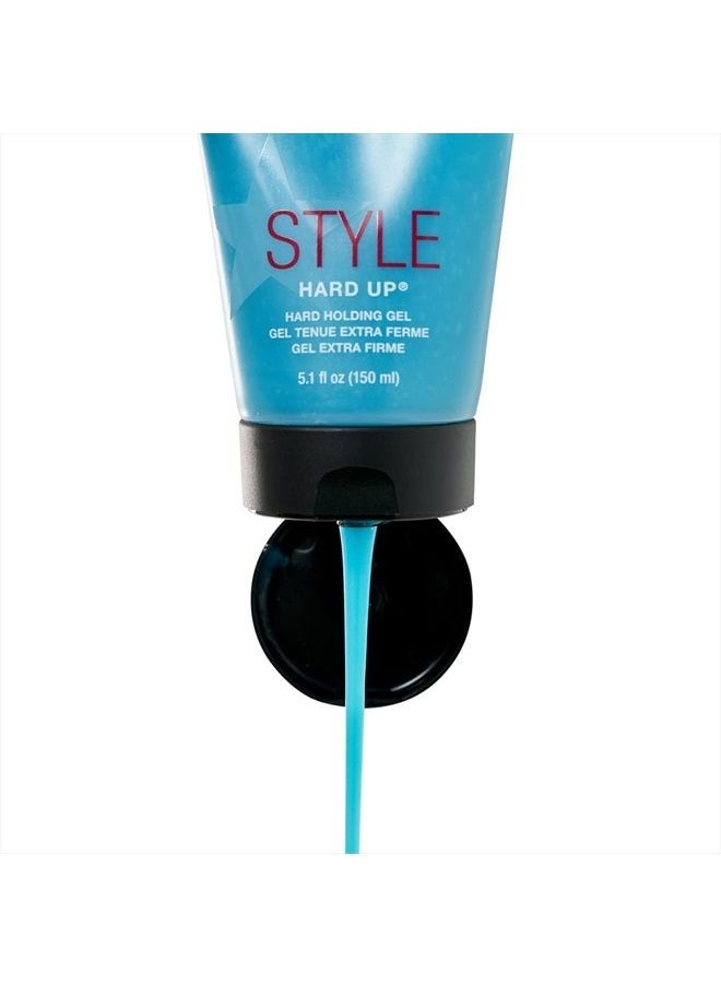 Sexy Hair - Style Hard Up Hard Holding Gel, Extreme Hold | Non-Flaking Formula | All Hair Types, 5.1 Fl Oz - Image 1