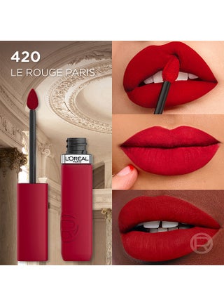 Infaillible Le Matte Resistance Liquid Lipstick Up To 16 Hour Wear, 420 Le Rouge Paris - view 5