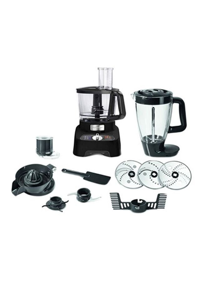 Moulinex Double Force Food Processor 3 L 1000 W FP824825 Black/Clear - Image 1