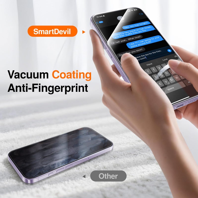 SMARTDEVIL 2 Pack Screen Protector for iPhone 17, 9H Hardness Military Grade Shatterproof HD Clear Tempered Glass, Easy to Install, Auto Bubble-Free and Dust-Free Box, Case Friendly - Image 5