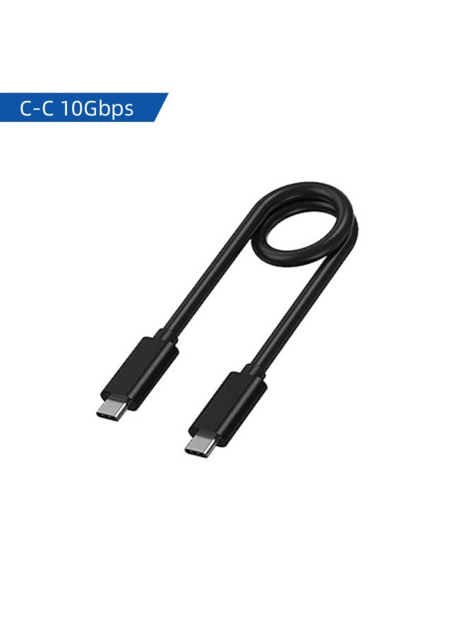 Type-c3.1 To 3.0 Mobile Hard Disk Data Cable USB3.1 Type-c3.1 Data Cable 5G/20G/10G-Color:C-C=10Gbps-Line Length:30cm - Image 1