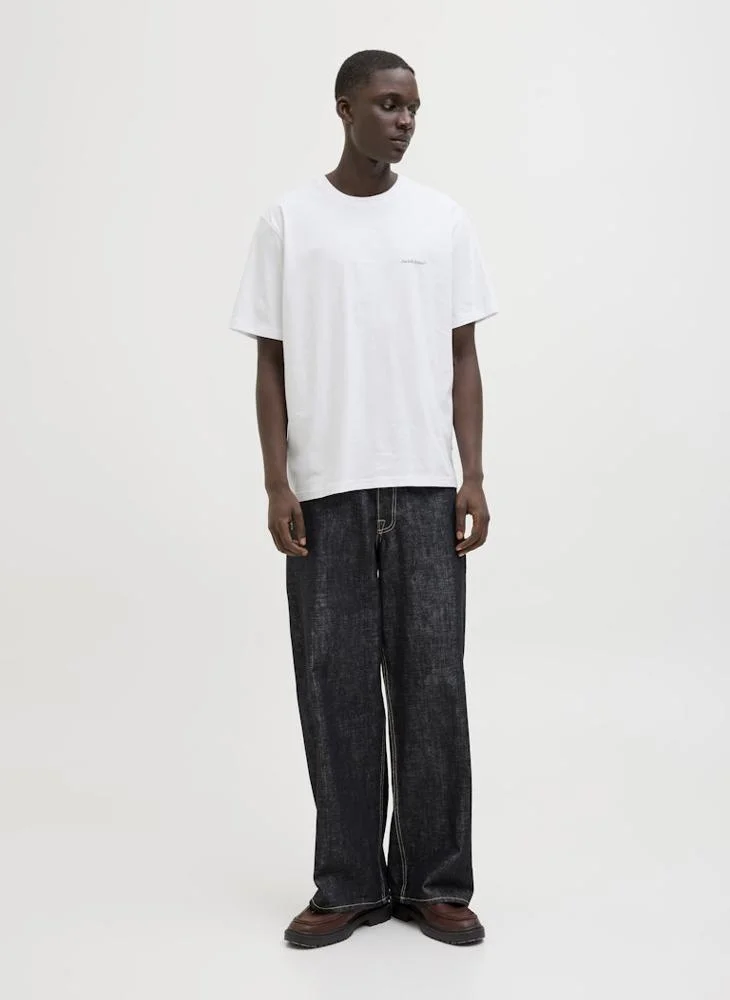 JACK & JONES Jorsplit Logo Crew Neck T-Shrt