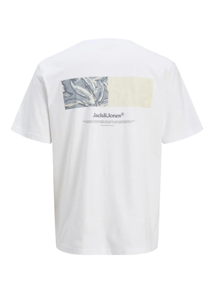 JACK & JONES Jorsplit Logo Crew Neck T-Shrt