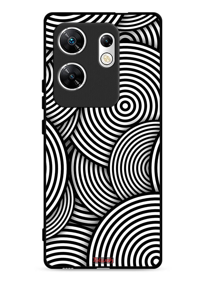 Tolwak Infinix Zero 30 4G Protective Case Cover Circles Illusion Pattern - Image 1