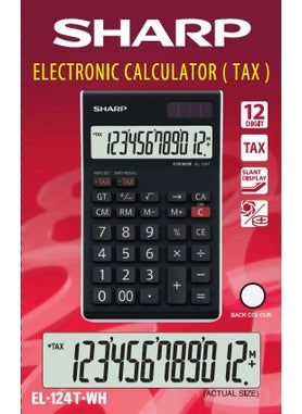 SHARP EL-124TWH 12 Digit Desktop Calculator  - Image 4