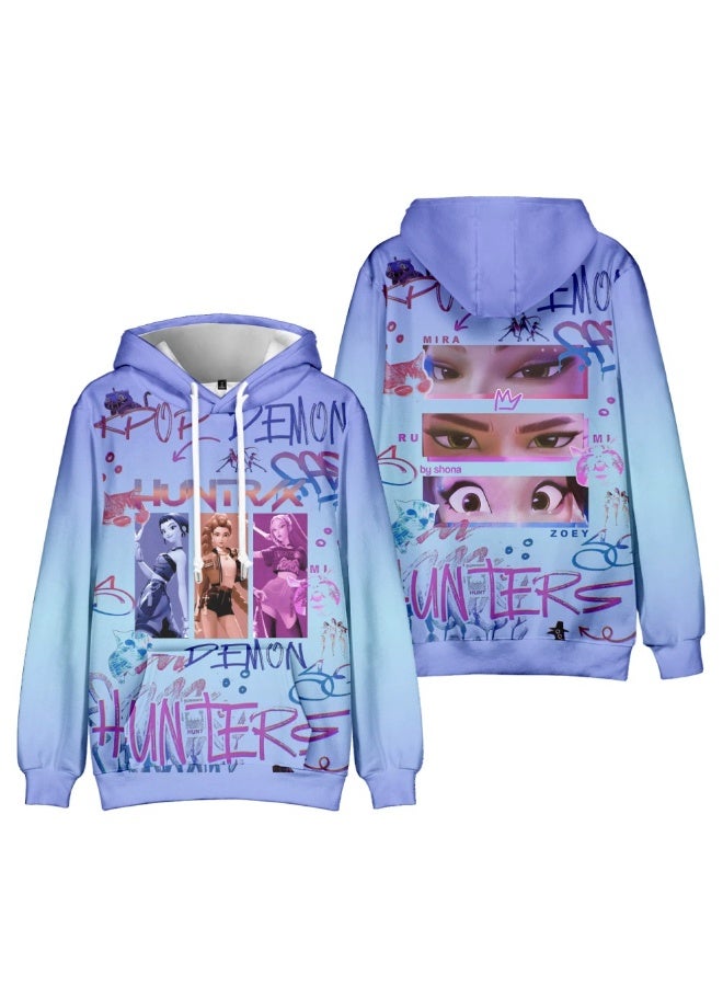 general KPop Demon Hunters3D digital printing Hooded sweater gift for family and friends - Image 1