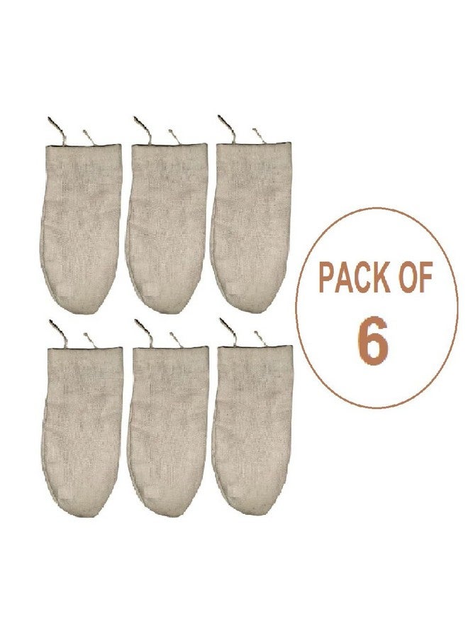 WUD 6 pcs. Double layer Unbleached Muslin Cloth Water Filter for Tap; No Colour Fabric. Tap cover for Purifying; Filtering the water in Home and Kitchen, purification method-double cloth filteration. - Image 2