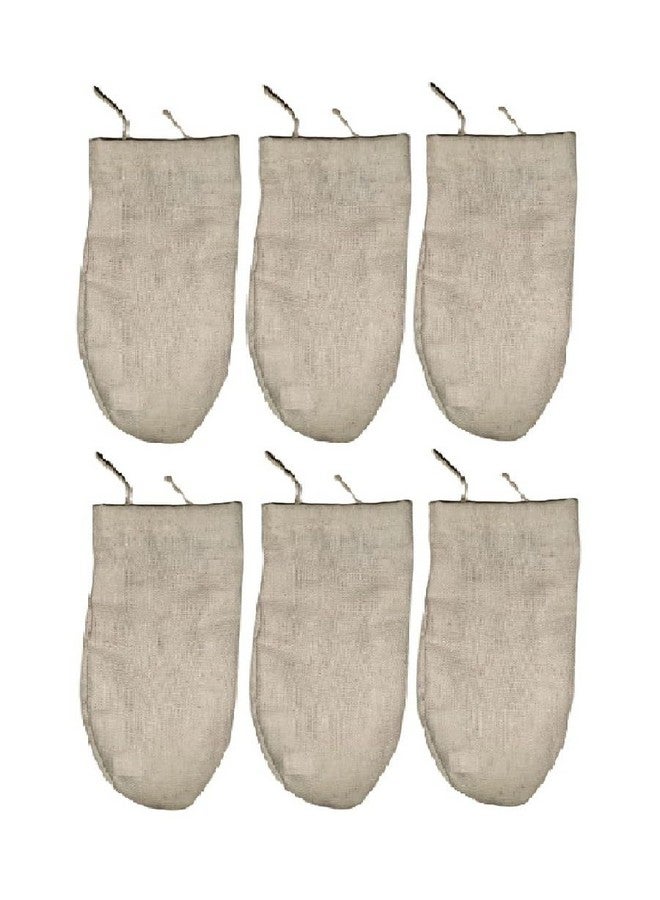 WUD 6 pcs. Double layer Unbleached Muslin Cloth Water Filter for Tap; No Colour Fabric. Tap cover for Purifying; Filtering the water in Home and Kitchen, purification method-double cloth filteration. - Image 1