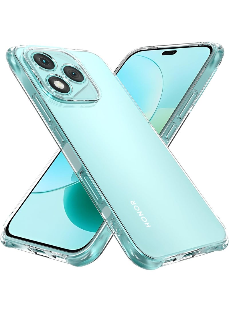 Case for Honor 400 Lite Clear Cover Shockproof flexible TPU Bumper Cover Transparent Anti scratch TPU Full Camera Protection designed for Honor 400 Lite - Image 1