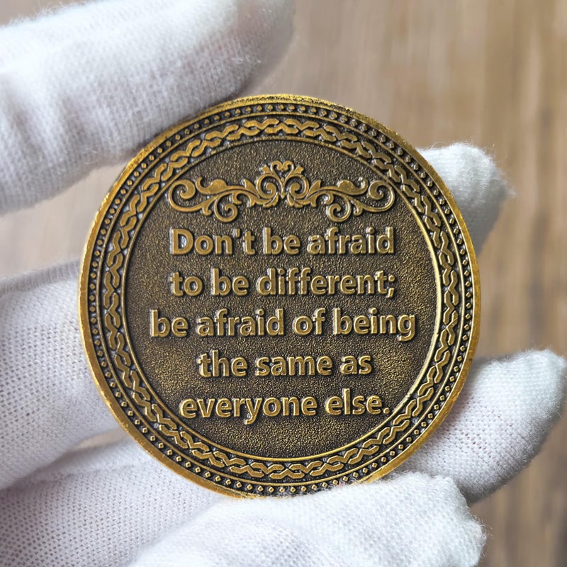 CYOUNG Empowering Witch Challenge Coin â€“ 1.57-inch Motivational Metal Coin with Inspiring Quote & Witch Design, Perfect for Gifting and Personal Reflection ï»¿ ï»¿ - Image 4