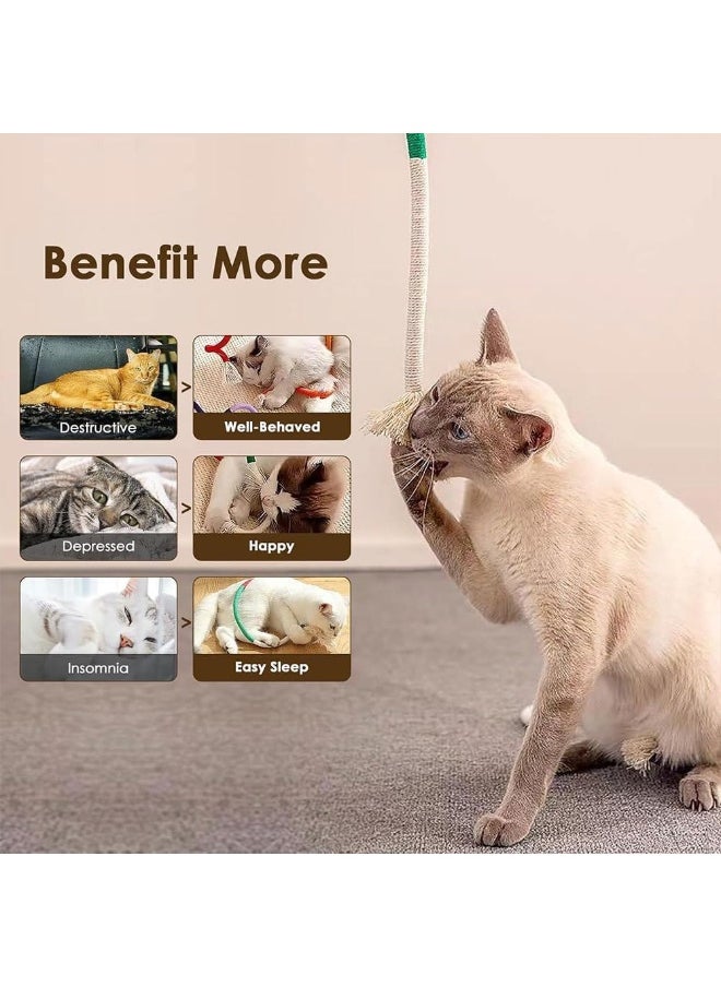 Mumoo Bear Mumoo Bear Sisal Rope Cat Toys, 3 Pack Bite-Resistant Catnip Toys  - Image 3