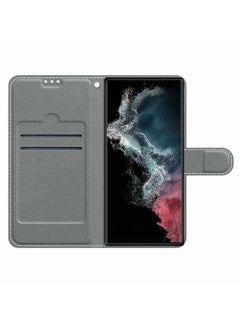 Generic Voltage Painted Leather Case For Red Rice Note12pro Mobile Phone Case Flip Card Wallet For Xiaomi12T Protective Case-Color:White Cloud Blue Butterfly-Applicable Model:Redmi 9 Power/note9 4G  - Image 3