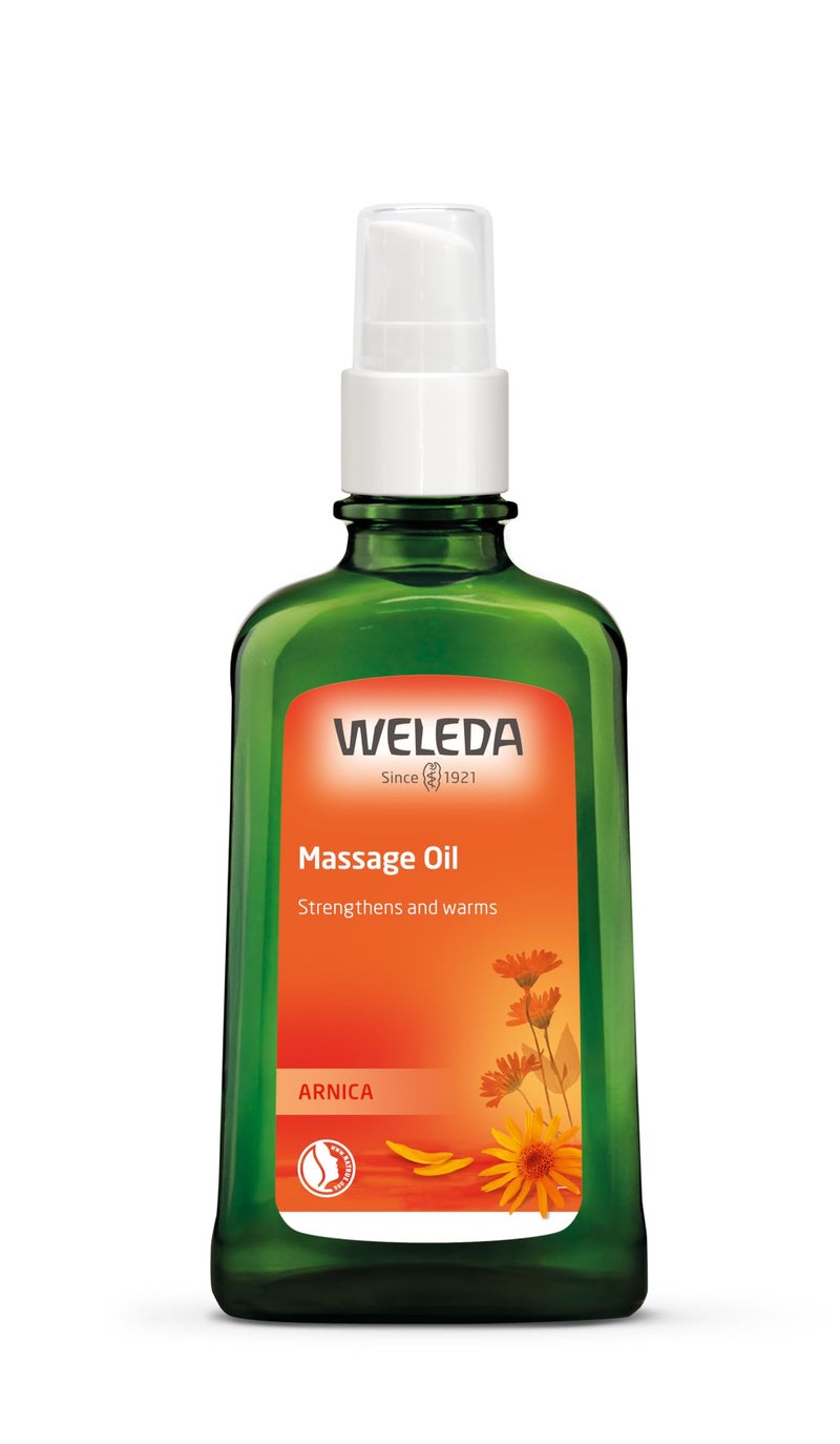 Weleda Arnica Muscle Massage Oil, 3.4 Fluid Ounce, Plant Rich Massage Oil with Birch, Sunflower and Olive Oils - Image 1