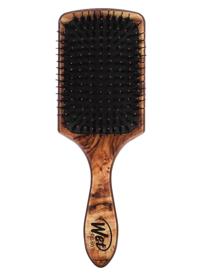 Wet brush - Argan Oil Infused Paddle Shine Enhancer Brush Brown 1 Brush - Image 1