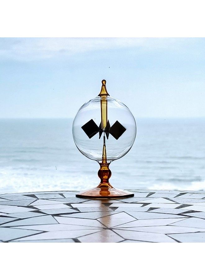 DORAMI Orange Solar Power Radiometer Crookes Solar Energy Spinning Vanes Windmill Gift Home Desk Decoration - Image 3