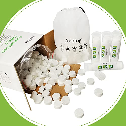 Atitifope Compressed Towel Camping Hiking Travel Reusable Clean Towels Coin Tissues Bulk Pack 500Count - Image 2