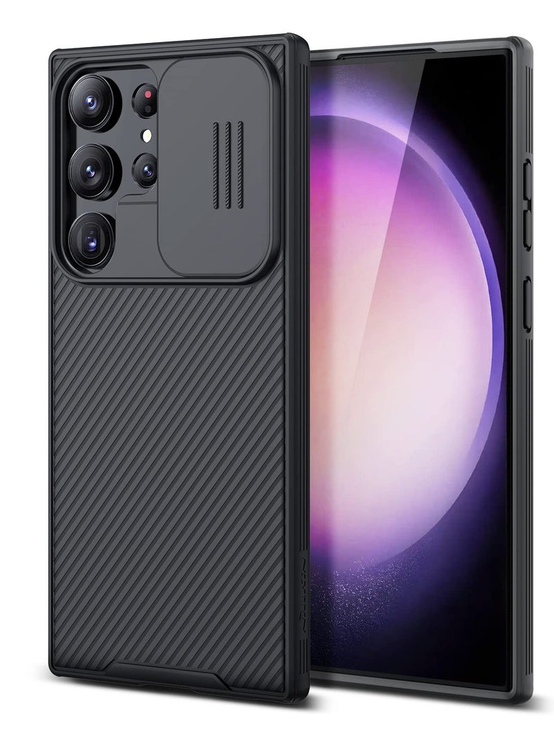 Aookay for Samsung Galaxy S24 Ultra Case with Camera Cover, Non Slip & Anti-Fingerprint,Drop Protection, Slim Thin Protective Phone Case(Black) - Image 1